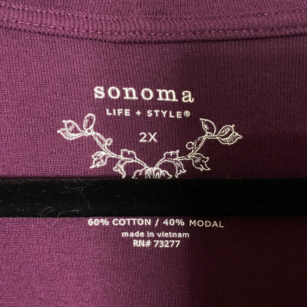 Sonoma Women's Purple Cardigan - Picture 4 of 6